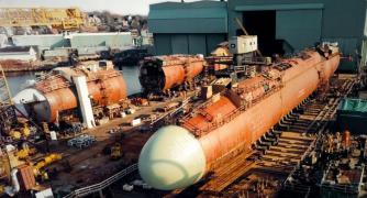 USS Alabama Being Built At Electric Boat ~  No description included. 