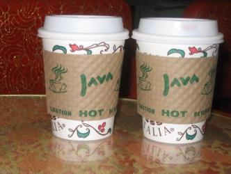 Can't Beat The Java ~ 2 cups of Joe... To go.