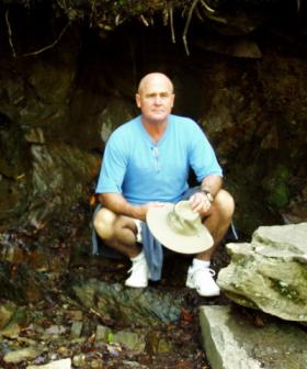 Bryan - Gatlinburg TN May 2006 ~ Taking a rest while hiking up to Larel Falls.  