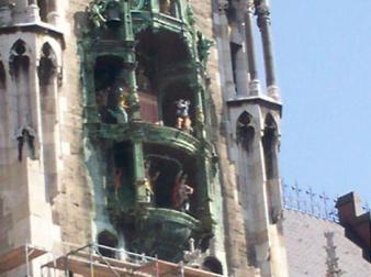 Glockenspiel -- Munich ~  Sorry about the blurriness, but I wanted to zoom in. 