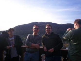 People who made this trip possible ~  Herr Skonier and Wesley -- two great chaperons. Thank you for the lovely experience. =] 