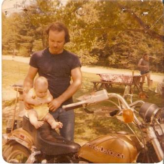 First born -- 1978 ~ His first ride on the Sporty