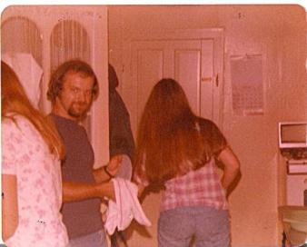 I think that was the Devil in my eyes back then. circa 1976 ~ Practicing my domestic skills. 