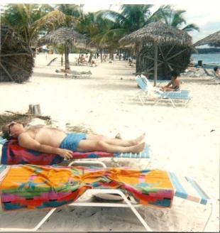I felt like a nap! ~ "Look Martha!  It's a beached whale washed up and fell right into that lounger!!!!