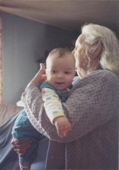 Baby M and My Grandmother ~  She's now his guardian angel. 