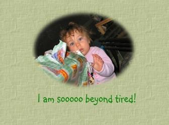 Untitled ~ Emma was just 12 mos. old when opening Christmas presents
just sapped her energy. 