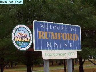 Welcome To Rumford ~ I actually used this at the end of the poem for when I was leaving town...