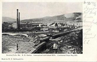 Rumford Mills 1880's ~ Old Postcard