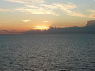 October Cruise ~  Sunset at Sea. 