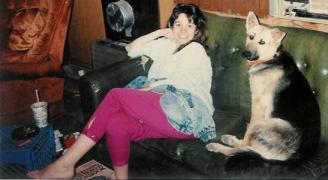 Diane & Lucy ~ My best friend and my first German Shepherd, Lucy
