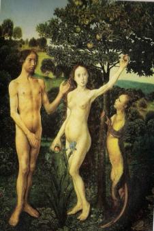 Adam and Eve ~ Hugo van der Goes 1482