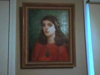 Mom ~ Her step dad painted her portrait. She was a teenager.