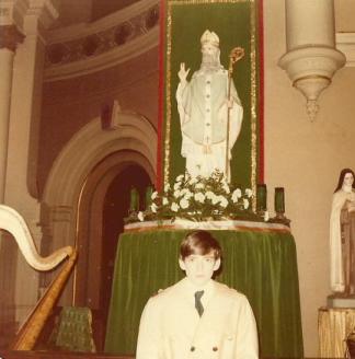November 16, 1976 ~ Saint James after Monsignor's Griffin's Retirement Mass.
I have no clue what is going on.