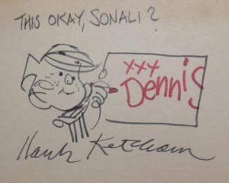 Hank Ketcham - Dennis the Menace ~ Hand drawn!