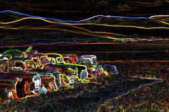 Night Glow Trucks ~  Pixel Manipulation Truck Series. 