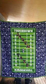 Jaxen's Seahawk Quilt ~ A baby quilt commissioned