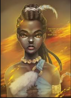 Muriel Iyana ~ Muriel is the daughter of a trader, who happened to have a natural ability to conjure magic. After graduating from a school focused on fine turning those abilities, she stumbles upon Adelaide's group and asks to join.
