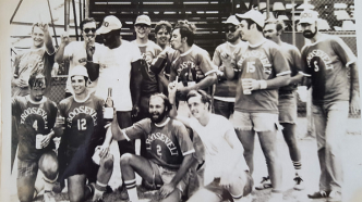 USS Thedore Roosevelt Championship Softball Team, 1976 ~ We were undefeated that season
