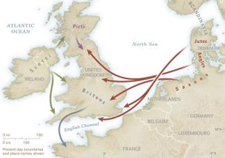 Migration Routes 400-600 AD ~ 