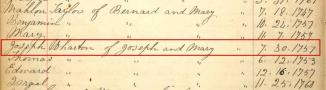 Joseph Jr. Birth Record ~  No description included. 