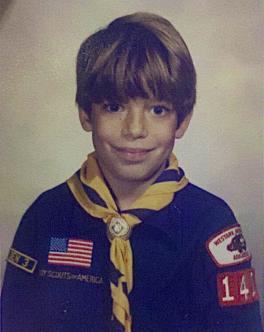 Seven year old Rhymer in Boy Scouts, 1988 ~ 