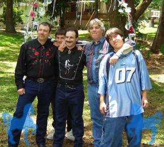 Husband and brothers ~ This was at our wedding in 2006.