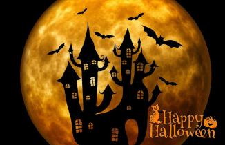 Happy Halloween Haunted House ~ "https://commons.wikimedia.org/wiki/File:Halloween-house.jpg"

[Link: 'https://upload.wikimedia.org/wikipedia/commons/a/ac/Halloween-house.jpg']
