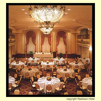 See a picture of the Radisson Hotel's Ballroom!
