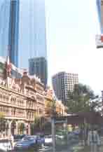 The Melbourne skyline, Victorian and Modern.