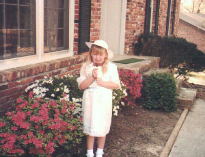 Pic of me at easter, age 6.