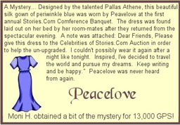 This is the dress I won in the auction.