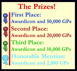 Picture of Prizes for the Dwarven Legends Contest
