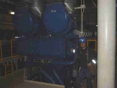 At my old job, with my old goatee, in front of a 10,000 horsepower Wartsila diesel.