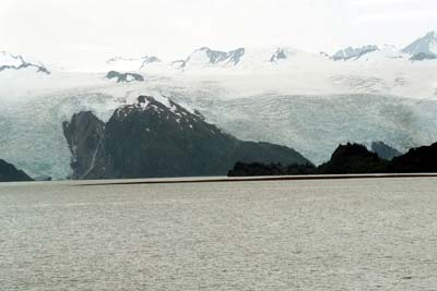 Blackstone Glacier as viewed from about five miles distance
