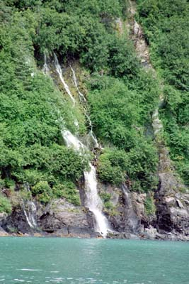 From a quarter of a mile from shore, the falls are a vista of beauty.