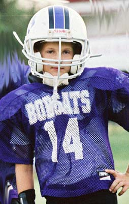 Colby's photo in football uniform