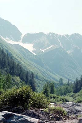 The mountains surround Seward