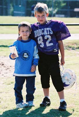 Kurtis and Shane pose together