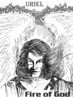 Pen & Ink of Archangel Uriel