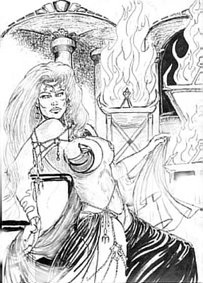A dancer inspired by the fantasy dancers