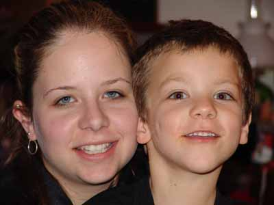 My granddaughter and her son, December 9, 2004