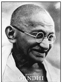 A Photograph of M.K. Gandhi