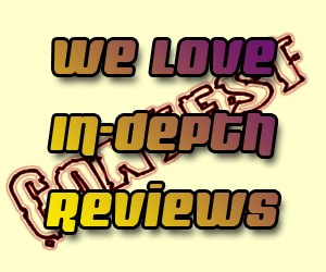 Header for the We luv in depth reviews! Contest.