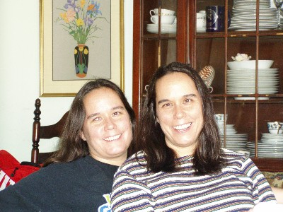 My twin sister and me.