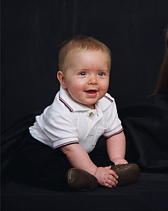 A photograph of my youngest grandson, Aiden
