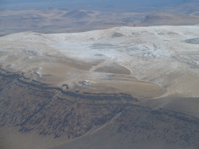 scene from the plane