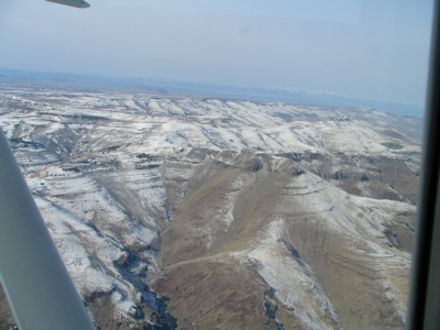 view from the plane