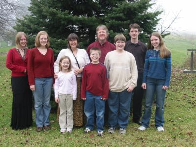 our first family picture in years.  Aren't we a handsome lot???