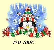 A Christmas penguin signature.