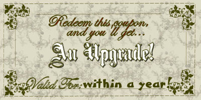 Upgrade Coupon